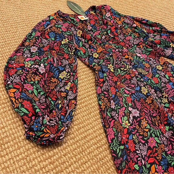 Farm Rio Tropical Garden Lenzing Ecovero Viscose Midi Dress Small like new - Picture 5 of 12